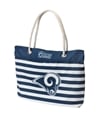 Forever Collectibles Womens Nautica Stripe Tote Handbag Purse