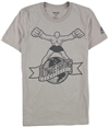 Reebok Mens Ultimate Fighting Graphic T-Shirt beige S
