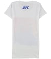 UFC Womens Watercolor Portrait Graphic T-Shirt white S