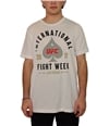 UFC Mens International Fight Week 2017 Graphic T-Shirt white S