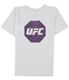 UFC Boys Distressed Logo Graphic T-Shirt white M