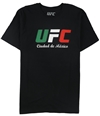 UFC Mens Ciudad De Mexica Graphic T-Shirt black 2XL