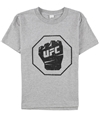 UFC Boys Distressed Fist Graphic T-Shirt gray S