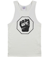 UFC Mens Distressed Fist Muscle Tank Top offwhite S