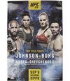 UFC Unisex 215 Sep 9 Saturday Official Poster blue One Size