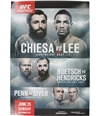 UFC Unisex Fight Night June 25 Saturday Official Poster black One Size