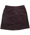 Calvin Klein Womens Velvet Mini Skirt darkpurple 26