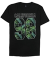 tultex Mens California Graphic T-Shirt black L