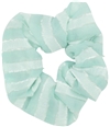 Tags Weekly Womens Striped Hair Scrunchie teal