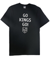 Gildan Mens Go Kings Go Graphic T-Shirt black S