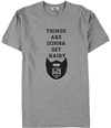 Rinky Mens Things Are Gonna Get Hairy LA Kings Graphic T-Shirt gray M