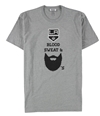 Rinky Mens LA Kings Blood Sweat Beard Graphic T-Shirt gray L