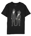 Elevenparis Mens Brothers Graphic T-Shirt black L