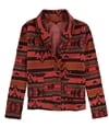 Truly Madly Deeply Womens Southwestern Four Button Blazer Jacket