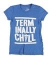 Local Celebrity Girls Terminally Chill Graphic T-Shirt blue S