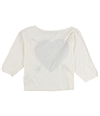 I LOVE H81 Womens Heart And Arrow Graphic T-Shirt ivory S