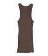 BDG Womens Heathered Ribbed Tank Top brown S