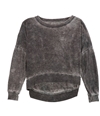 Mouchette Womens Thermal Cropped Basic T-Shirt
