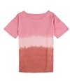 Mouchette Womens Faded Boyfriend Basic T-Shirt pink XS