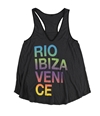 TRULY MADLY DEEPLY Womens Rio Racerback Tank Top dkgrey M