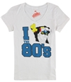 Local Celebrity Womens I Love The 80's Graphic T-Shirt white M