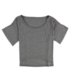 Local Celebrity Womens Solid Basic T-Shirt gray XS