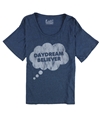 Local Celebrity Womens Daydream Believer Graphic T-Shirt dkblue M