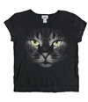 Scratch Womens Cat Graphic T-Shirt