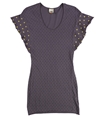 Rebel Yell Womens Polka Dot Basic T-Shirt