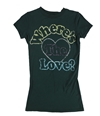 Rebel Yell Womens Where's The Love Graphic T-Shirt