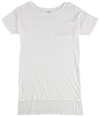 Chaser Collection Womens Solid Pocket Basic T-Shirt