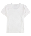 TRULY MADLY DEEPLY Womens Polka Dots Basic T-Shirt white S