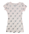 Heart Breaker Womens Printed Graphic T-Shirt pinkblk S