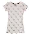 Heart Breaker Womens Printed Graphic T-Shirt pinkblk S