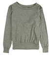 Alternative Womens Heathered Boat Neck Basic T-Shirt gray XS