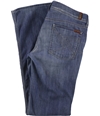 7 For All ManKind Womens Solid Straight Leg Jeans blue 32x33