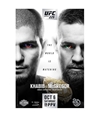 UFC Unisex 229 Oct 6 Saturday Official Poster foil One Size