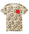 Univibe Mens Camo Pocket Basic T-Shirt san S