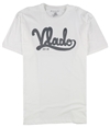Vlado Mens Large Logo Graphic T-Shirt white S