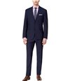 Vince Camuto Mens Plaid Two Button Formal Suit navy 40/Unfinished
