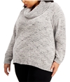 Calvin Klein Womens 3-Tone Pullover Sweater gray 3X