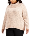 Calvin Klein Womens 3-Tone Pullover Sweater medbeige 1X