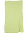 GUESS Womens Ribbed Midi Skirt green XL
