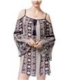 American Rag Womens Crochet-Trimmed Shift Dress classicblack S