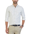 Nautica Mens Slim-Fit Button Up Shirt shell XL