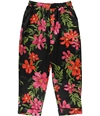 GUESS Womens Floral Casual Cropped Pants charcoal XL/25