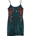 Guess Womens Sequined Bodycon Dress