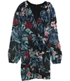 GUESS Womens Rhodes Jungle Asymmetrical Dress hibiscusjungle XS
