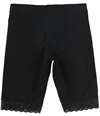 GUESS Womens Lace Trim Athletic Compression Shorts black XS