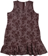 Ny Collection Womens Ruffle-Hem Sheath Dress